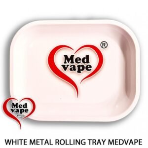 WHITE ROLLING TRAY METAL 3 – MEDVAPE